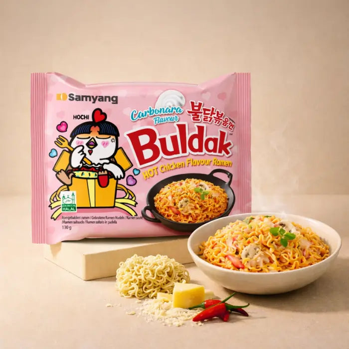 SAMYANG Buldak Carbonara Instant Ramen Monatsvorrat 40 x 140G