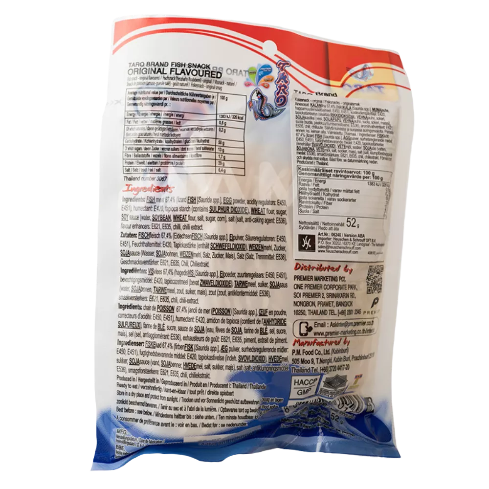 TARO Fish Snacks Original Pk 52G