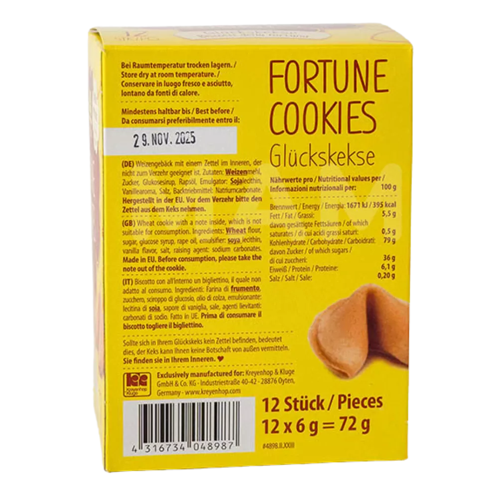 IMPERIAL PALACE fortune cookies (12 pieces) 72G