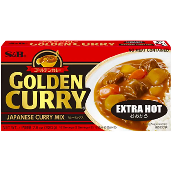 S&B Golden Curry Extra Hot 220G