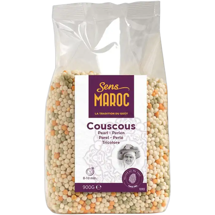 SENS MAROC Couscous Pearl TRICOLORE btl 900G
