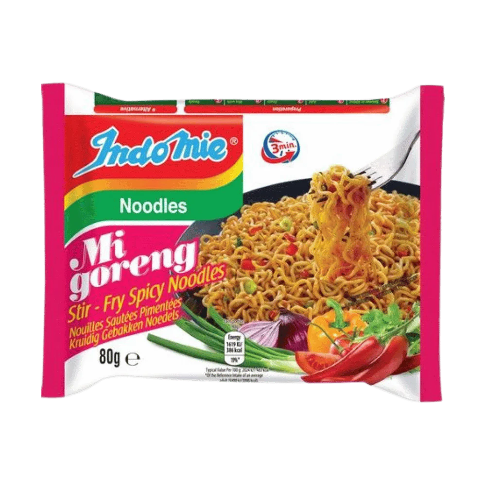 INDOMIE Mi Goreng Pedas Spicy - Fried Noodles 80G