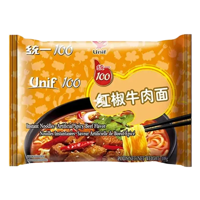 UNIF Instant Noodles Spicy Beef Flavor 108G