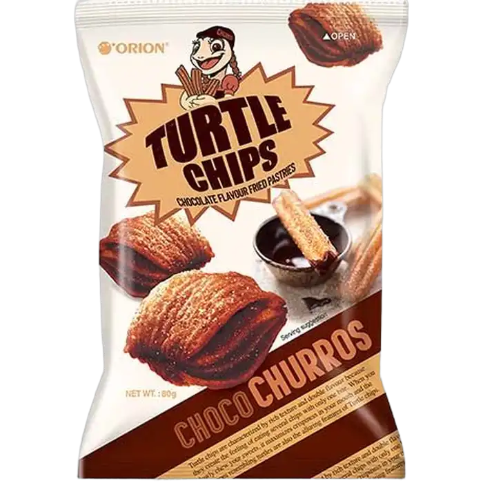 ORION Turtle Chips Chocolate Churros 80G