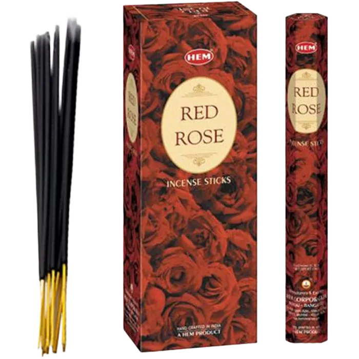 HEM Incense sticks Red rose pack = 20 pieces