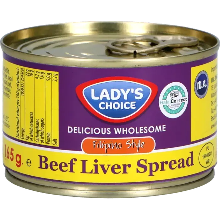 LADY'S CHOICE Liver Spread Pork&Beef 165G