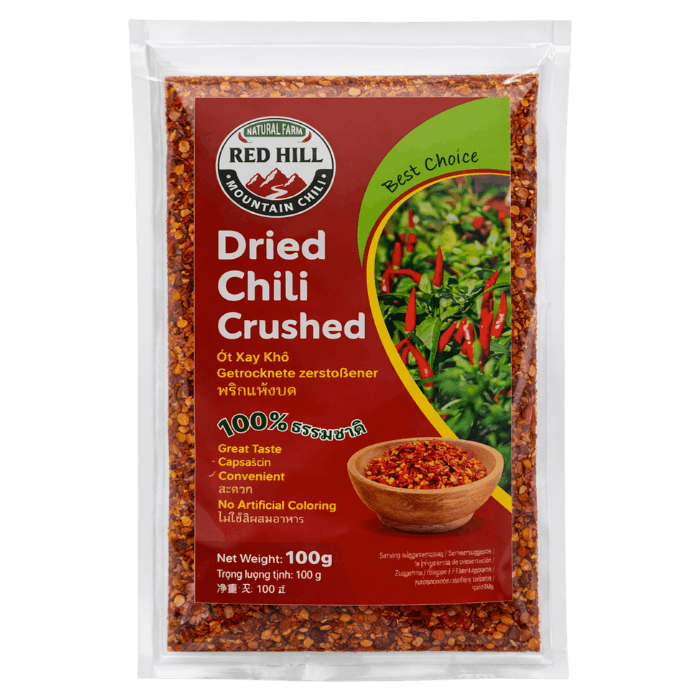 RED HILL Dried Chili Crushed 100g