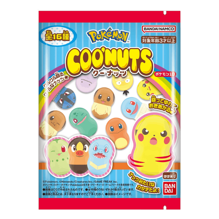BANDAI Coo'nuts Pokemon with chewing gum 1.5g