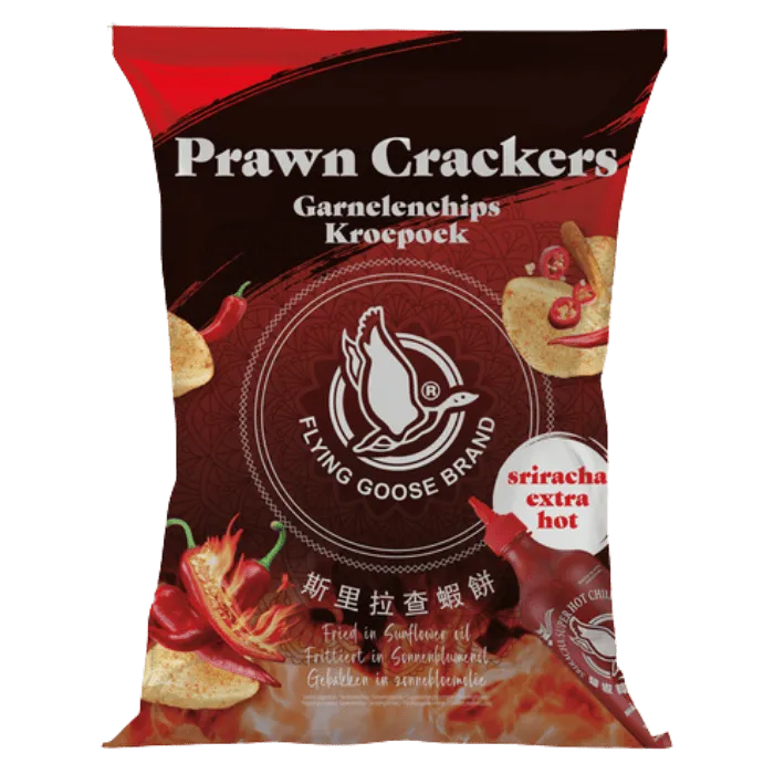 FLYING GOOSE shrimp chips extra hot 80g