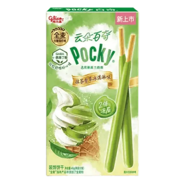 GLICO Pocky Matcha with vanilla ice cream 48g