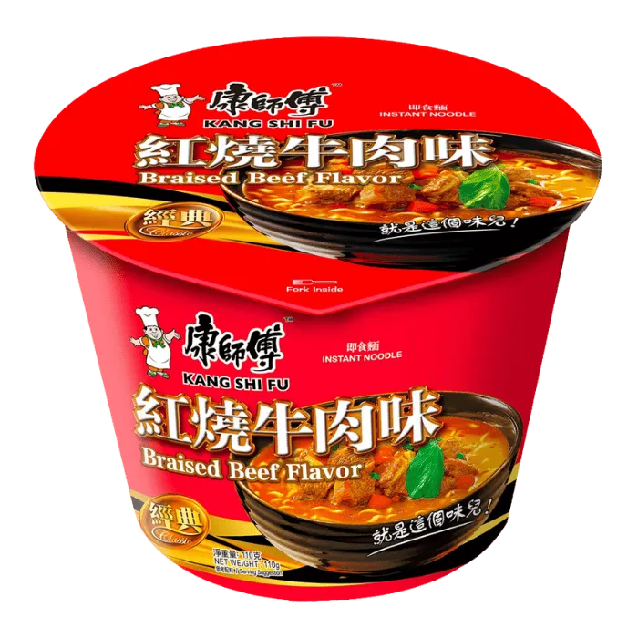 KANGSHIFU Instant Noodles Braised Beef Cup 110g