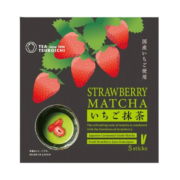 TSUBOICHI Strawberry Matcha Sticks 50g