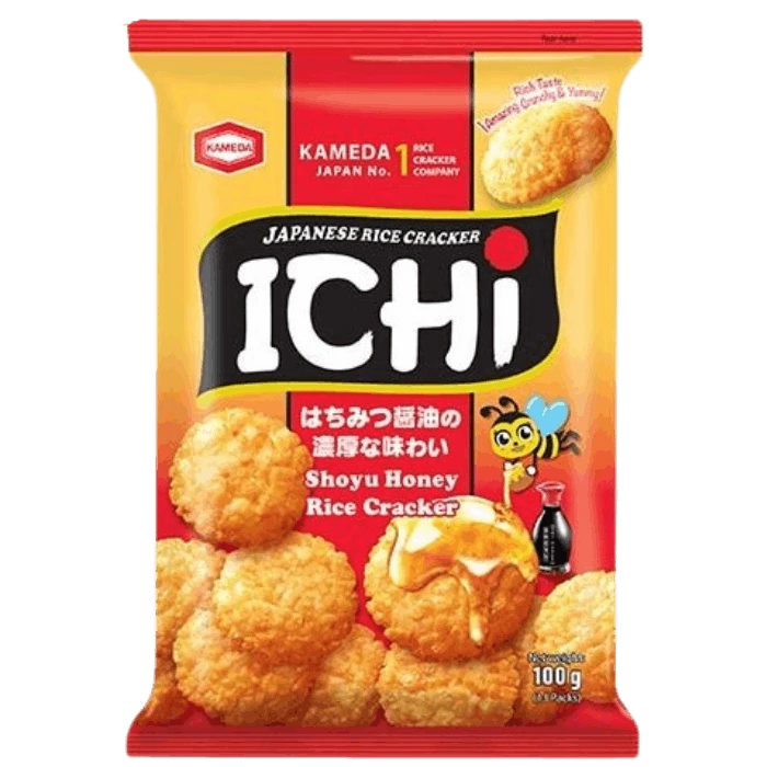 ICHI rice crackers Shoyu with honey 100g
