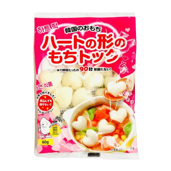 DAISHIN Heart Shaped Japan. Rice Cake 80G