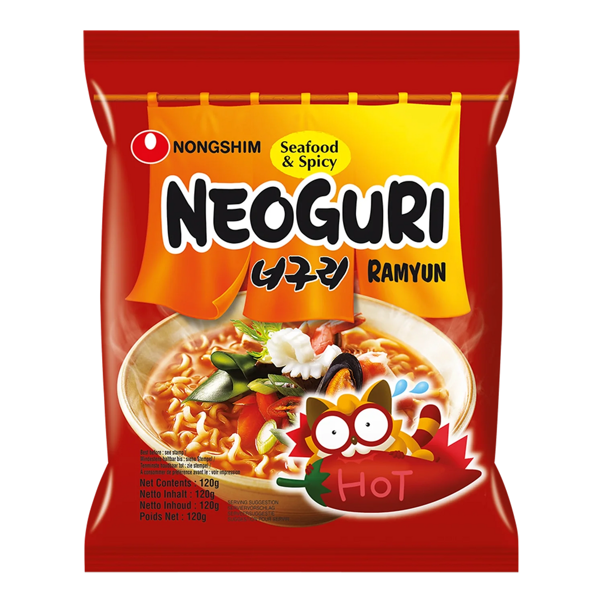 NONGSHIM Instant Noodles Neoguri Spicy 120G