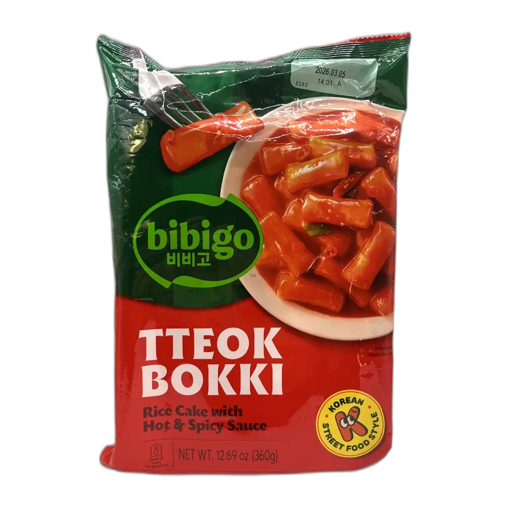 BIBIGO Tteokbokki With Hot & Spicy Sauce 360G