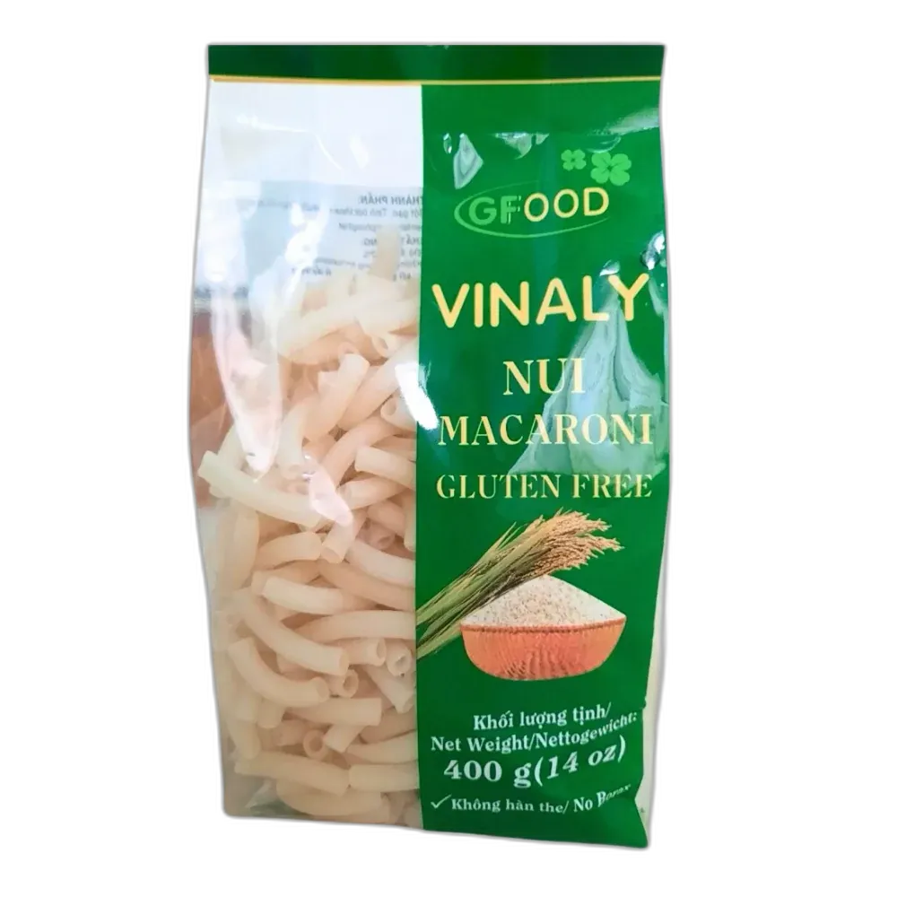 VINALY Gluten-Free Rice Macaroni – Vegan Pasta without Gluten | 400g