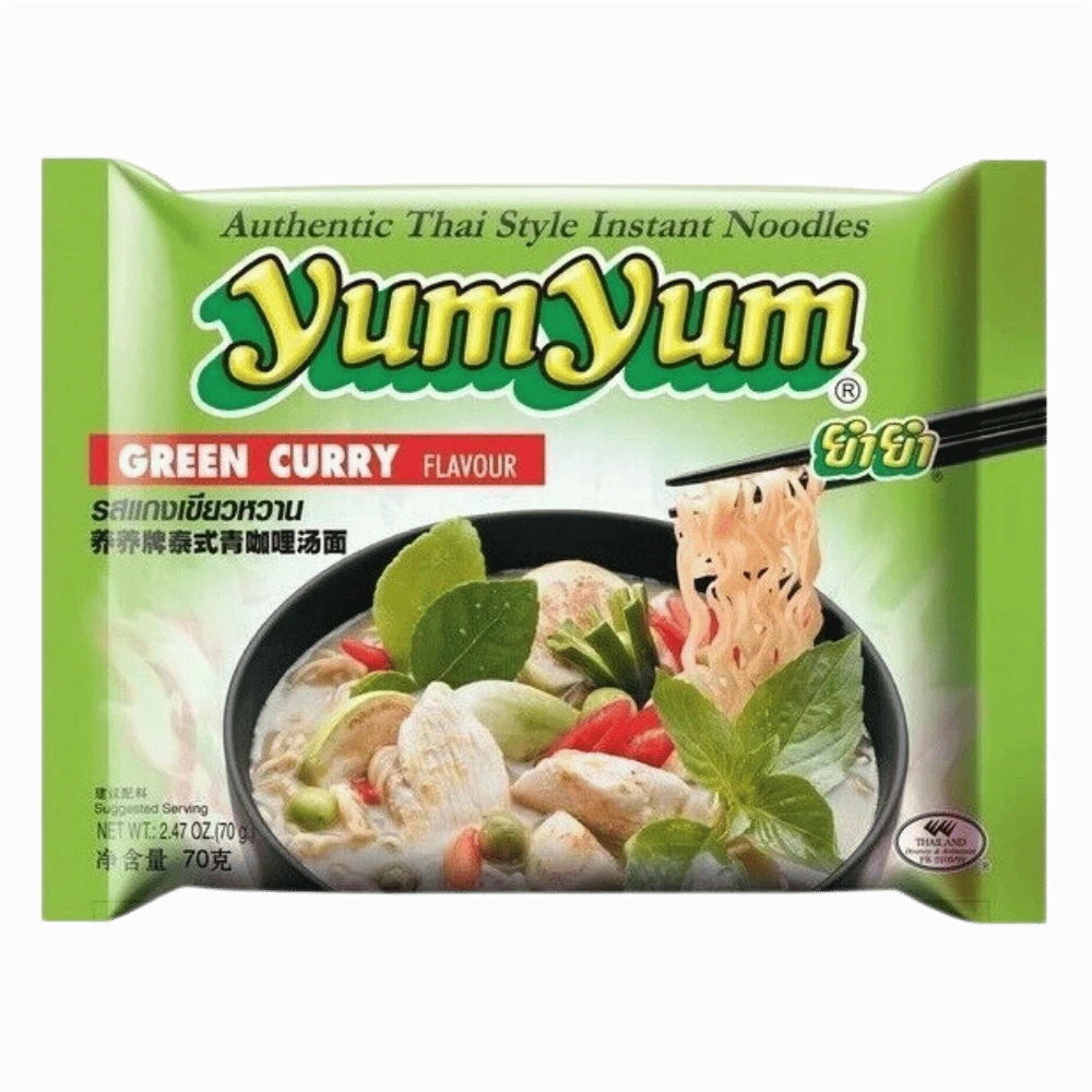 YUM YUM Instant Noodles Green Curry Pk 70g