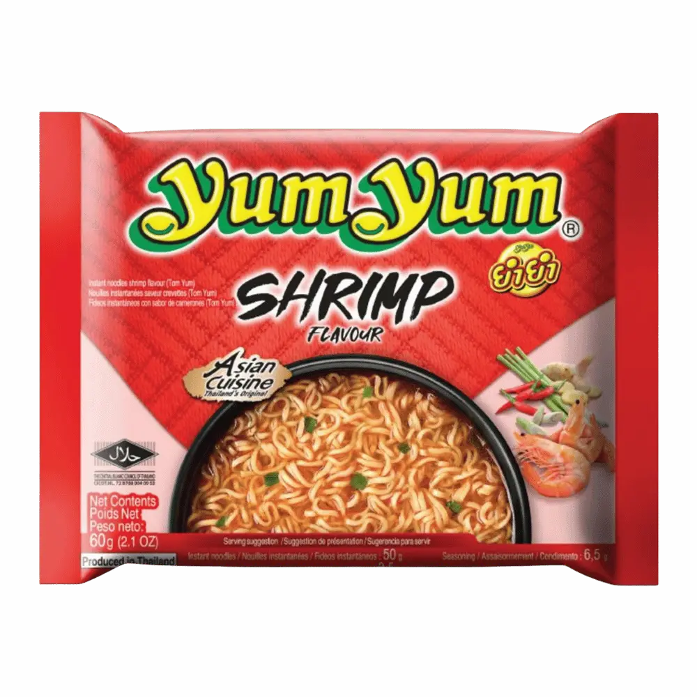 YUM YUM Instant Noodles Shrimp Pk 60G
