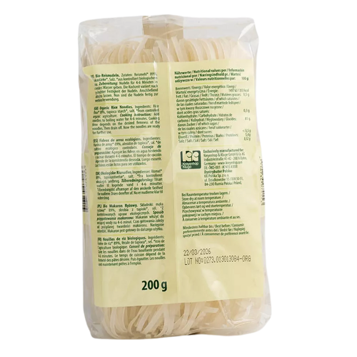 BIOASIA Organic Rice Noodles (3mm) 200G
