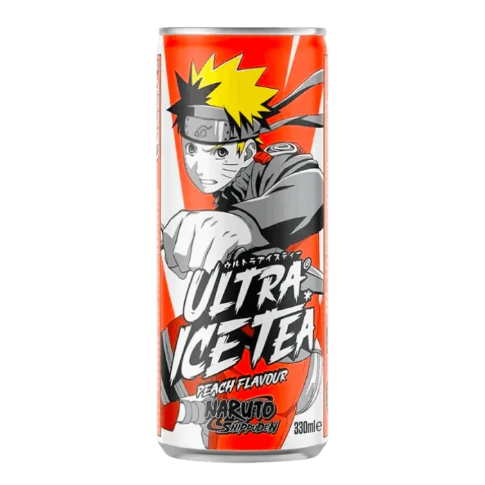 ULTRA ICE TEA ORGANIC Can Naruto Peach 330ML