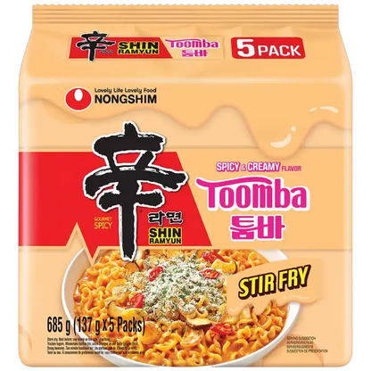 NONGSHIM Shin Ramyun Toomba Cremig scharfe Instant Nudeln 5x137g