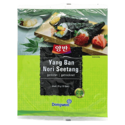 DONGWON seaweed roasted for sushi 10 sheets 25g
