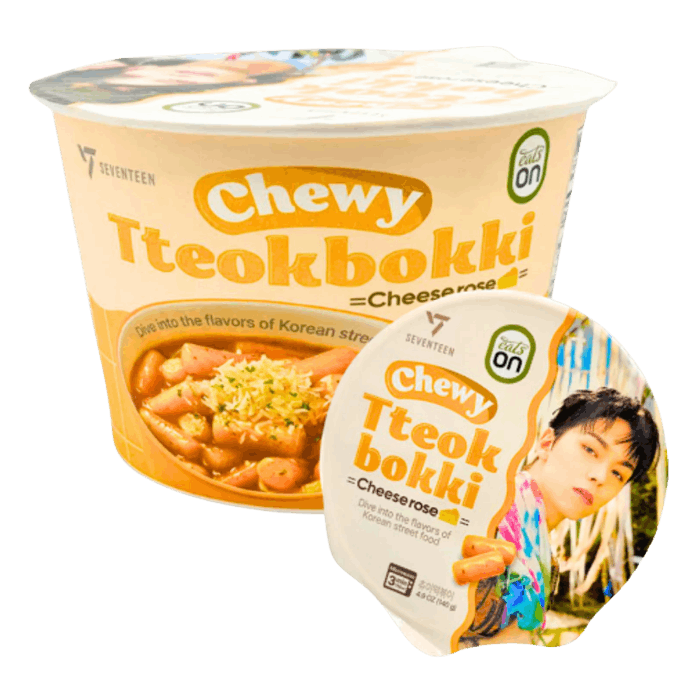 HY Eats On Seventeen Tteokbokki Cheese Rose 140g