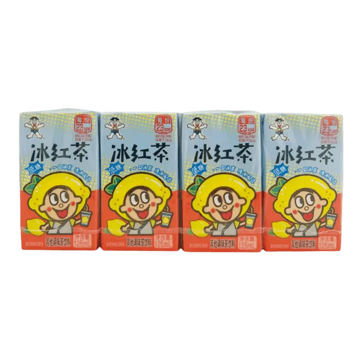 WANT WANT iced tea sweetened black tea 4x125ml
