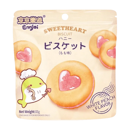 JLD biscuit with white peach filling 88g