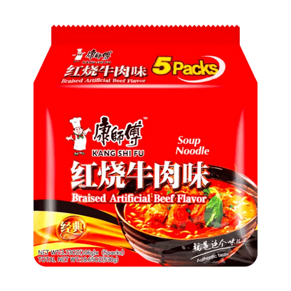 KANGSHIFU Instant Noodles Braised Beef 5x106g