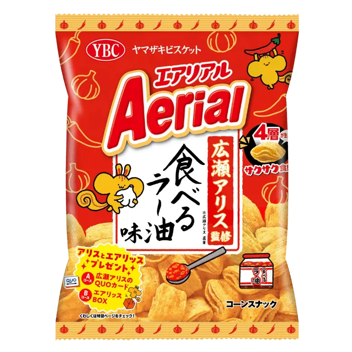 YBC Aerial Corn Snack Chili Oil Flavor 65g