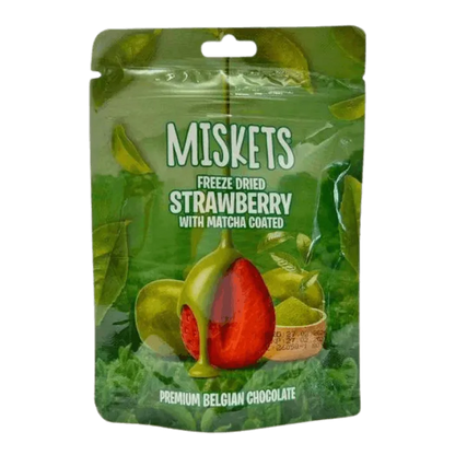 MISKETS strawberries coated with matcha 80g