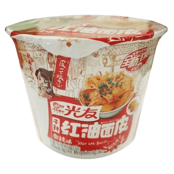 GY Spicy Wide Noodle Hot Sour Bowl 110G