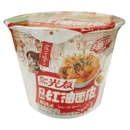 GY Spicy Wide Noodle Hot Sour Bowl 110G