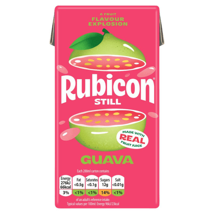 RUBICON guava juice still tetrapak 288ml