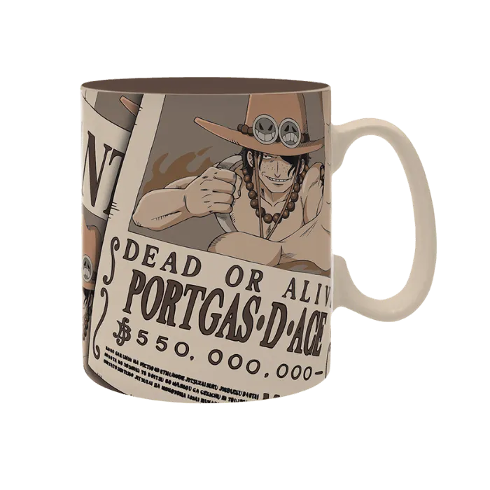 ONE PIECE Mug Wanted Ace 460ml