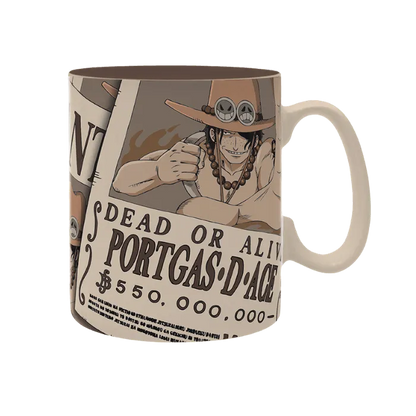 ONE PIECE Mug Wanted Ace 460ml