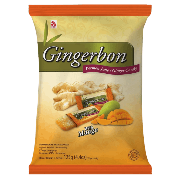 GINGERBON ginger candy ginger mango 125g