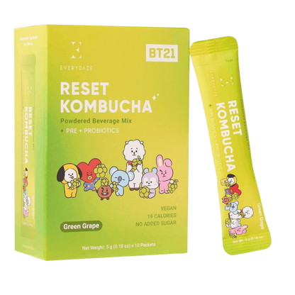 EVERYDAZE Reset Kombucha Green Grape 10x5g