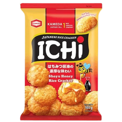 ICHI rice crackers Shoyu with honey 100g
