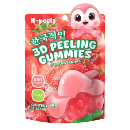 K-PEELZ Peelable Gummies Strawberry 75g