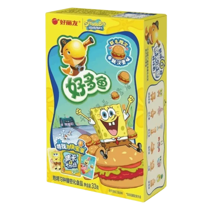 ORION Spongbob snack with burger flavor 33g