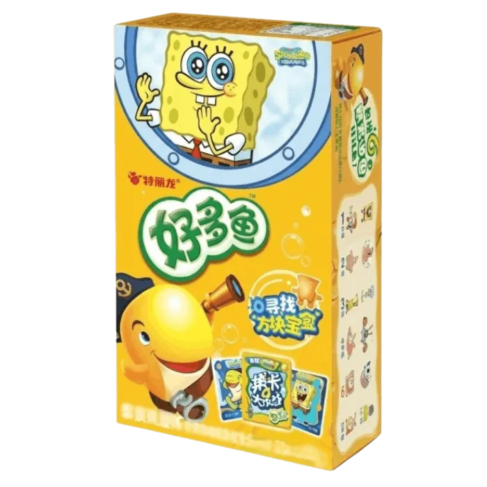 ORION Spongbob Chicken Fish Shaped Snack 33g