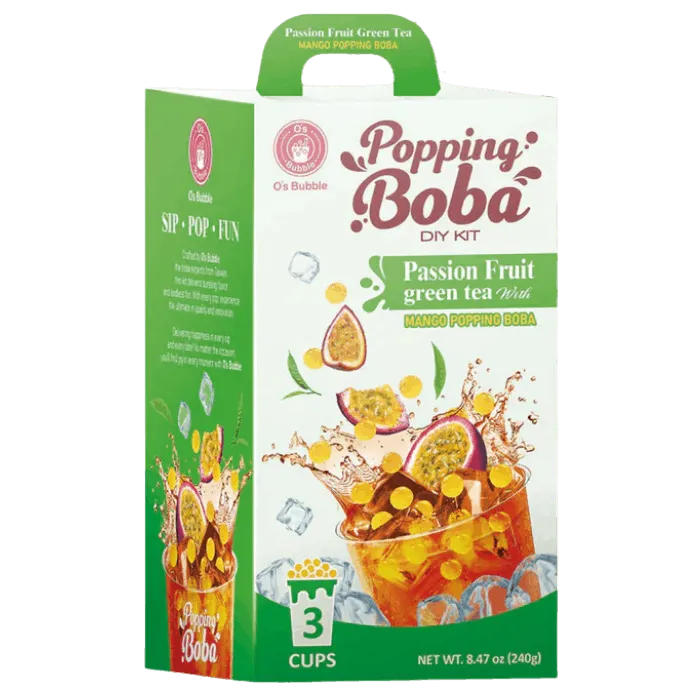 O'S BUBBLE Popping Boba Passionsfrucht Mango 240g