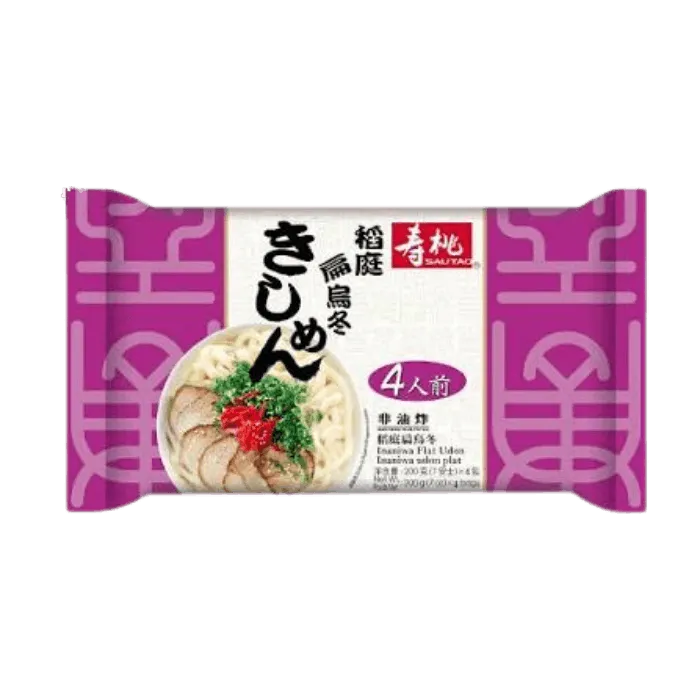 SAU TAO Inawa Flat Udon Noodles (4x200G)