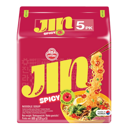 OTTOGI JIN Ramen Spicy Big Bag (120gx5)