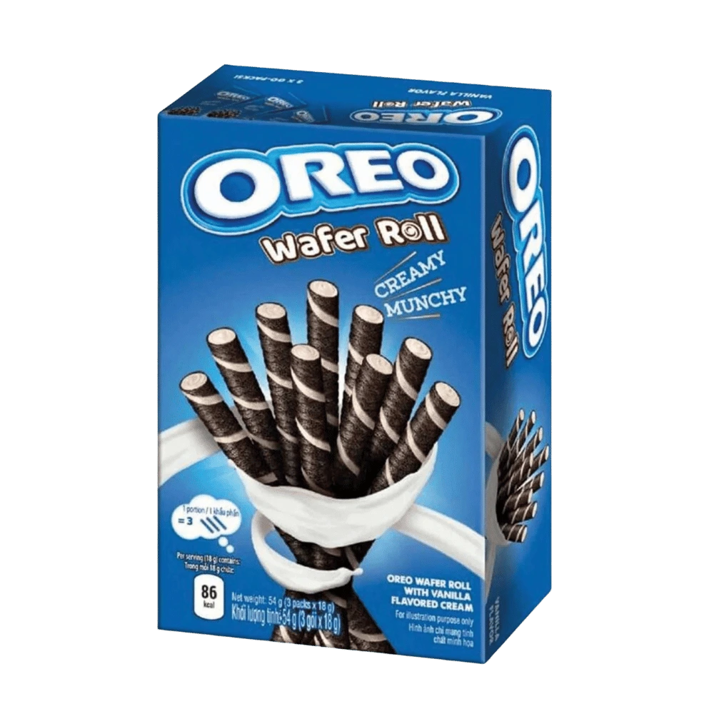 OREO Waffel Rolle Vanille 54G