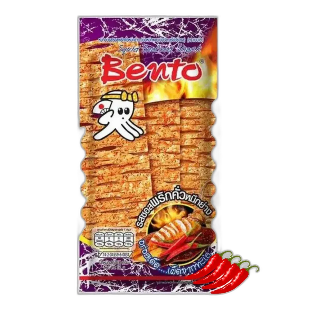 BENTO Seafood Snack – Hot Chilli Squid Snack 20g