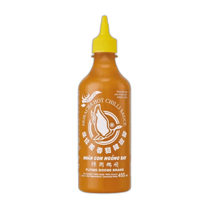 FLYING GOOSE Sriracha Yellow 455ML – Hot chili sauce from Thailand